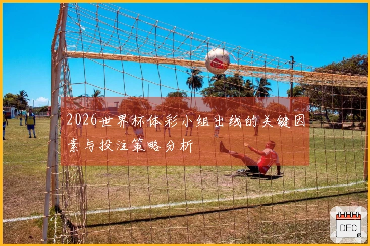 2026世界杯体彩小组出线的关键因素与投注策略分析